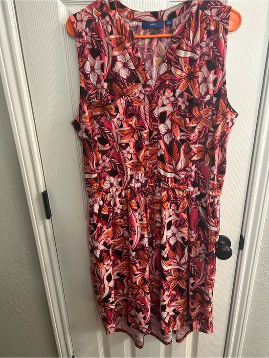 Apt. 9 Dresses & Skirts - Apt 9 Women's size L Multicolor Floral Dress stretch sleeveless drawstring